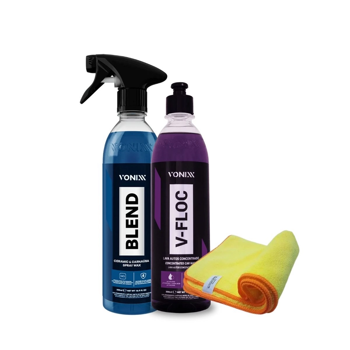Kit Vonixx – Cera Blend, Shampoo V-floc E Flanela