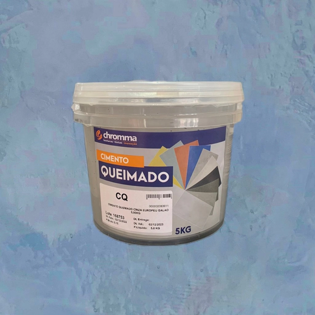 Cimento Queimado Chromma Azul Confiante - Galão 5kg