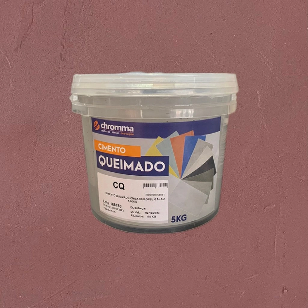Cimento Queimado Chromma Clarete Esfumaçado - Galão 5kg