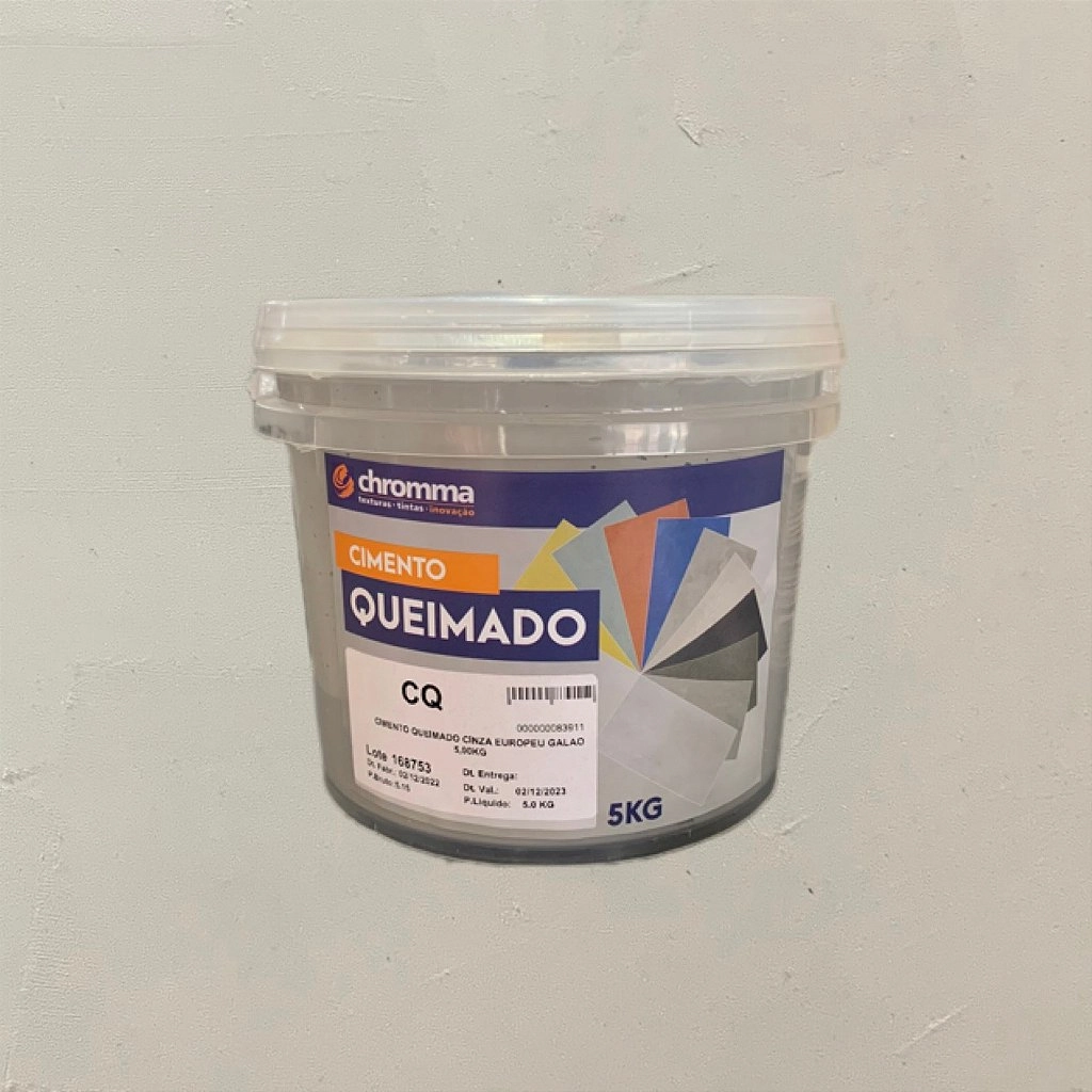 Cimento Queimado Chromma Papel Picado - Galão 5kg