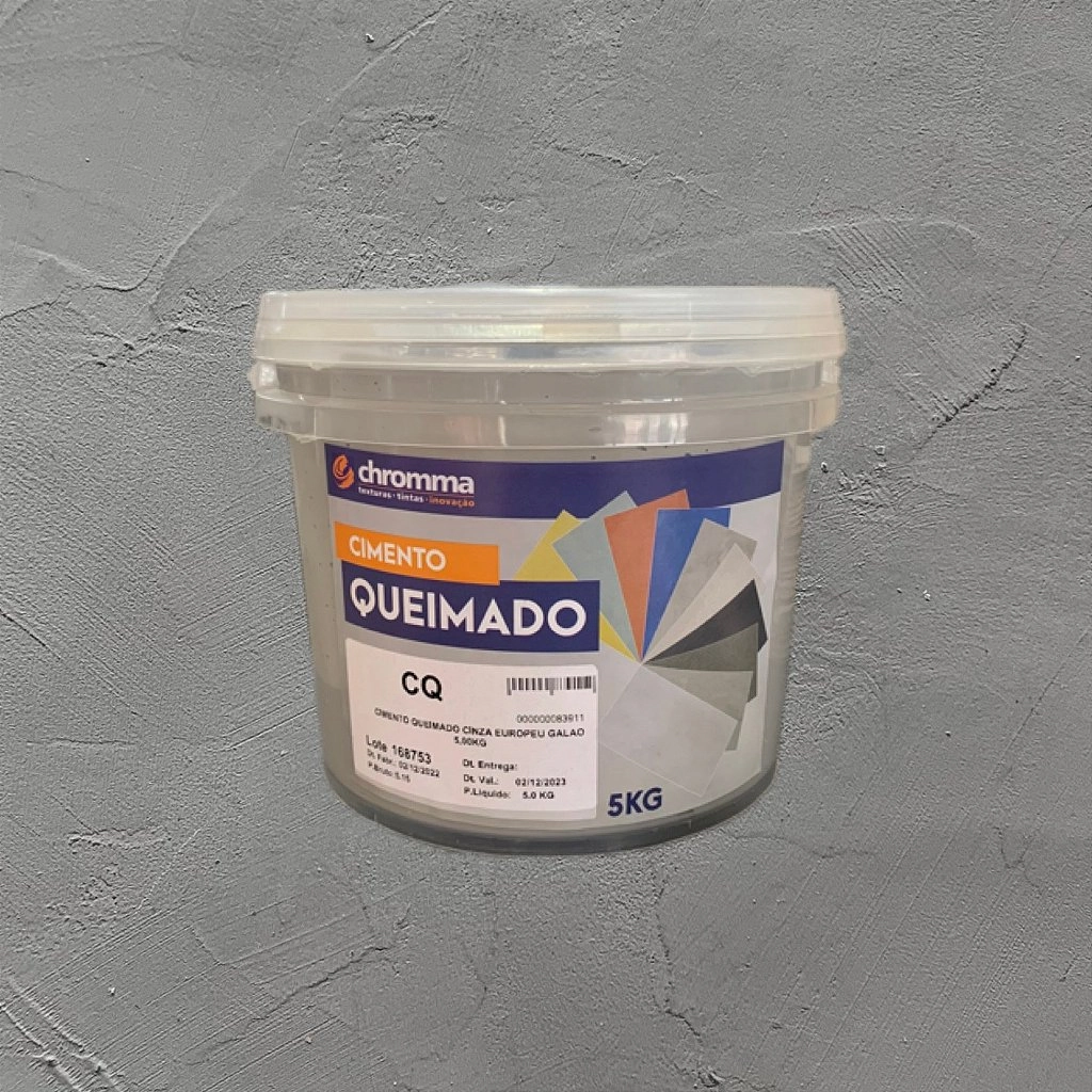 Cimento Queimado Chromma Cinza Futurista - Galão 5kg