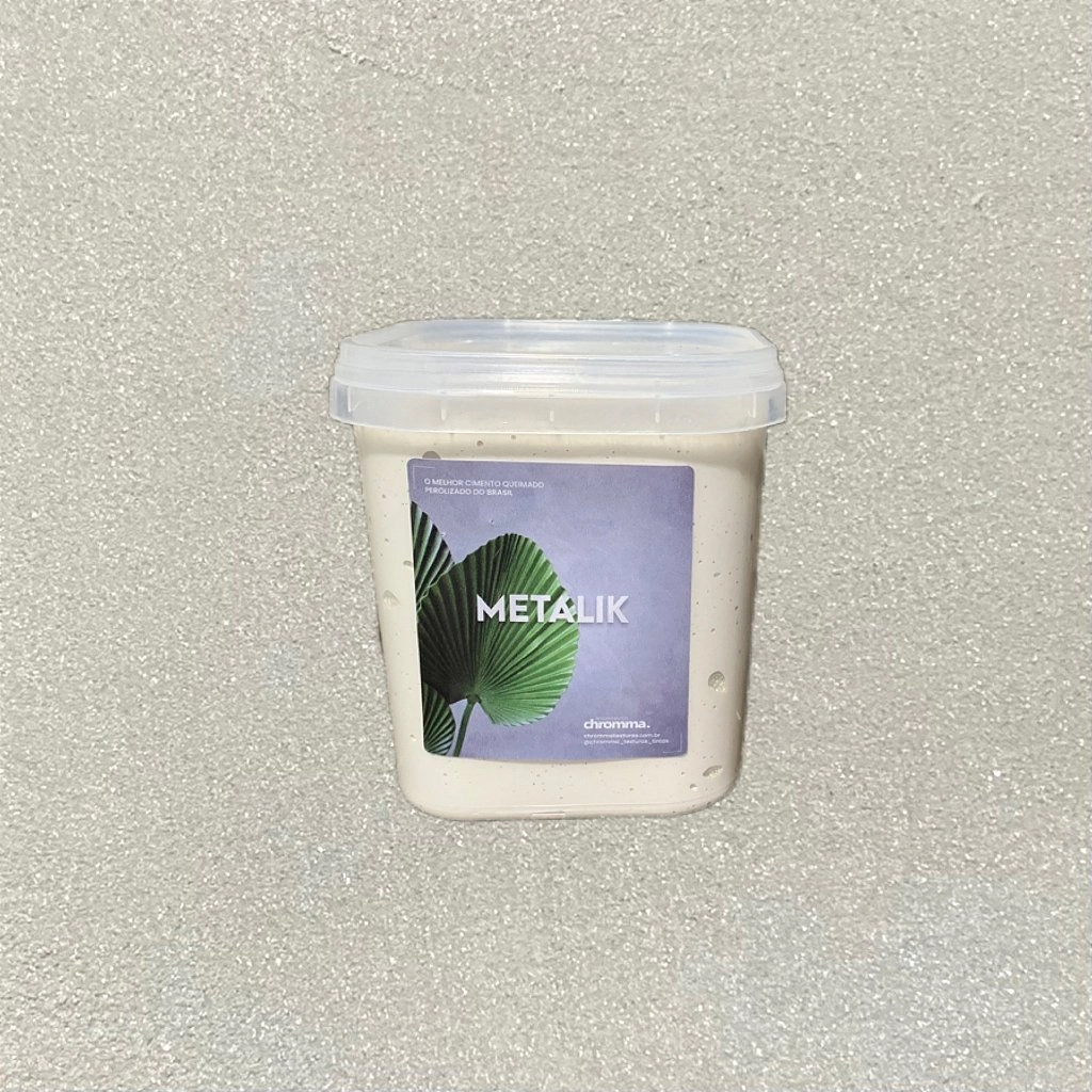 Cimento Perolizado Linho - Pote 1.15kg - Metalik Chromma