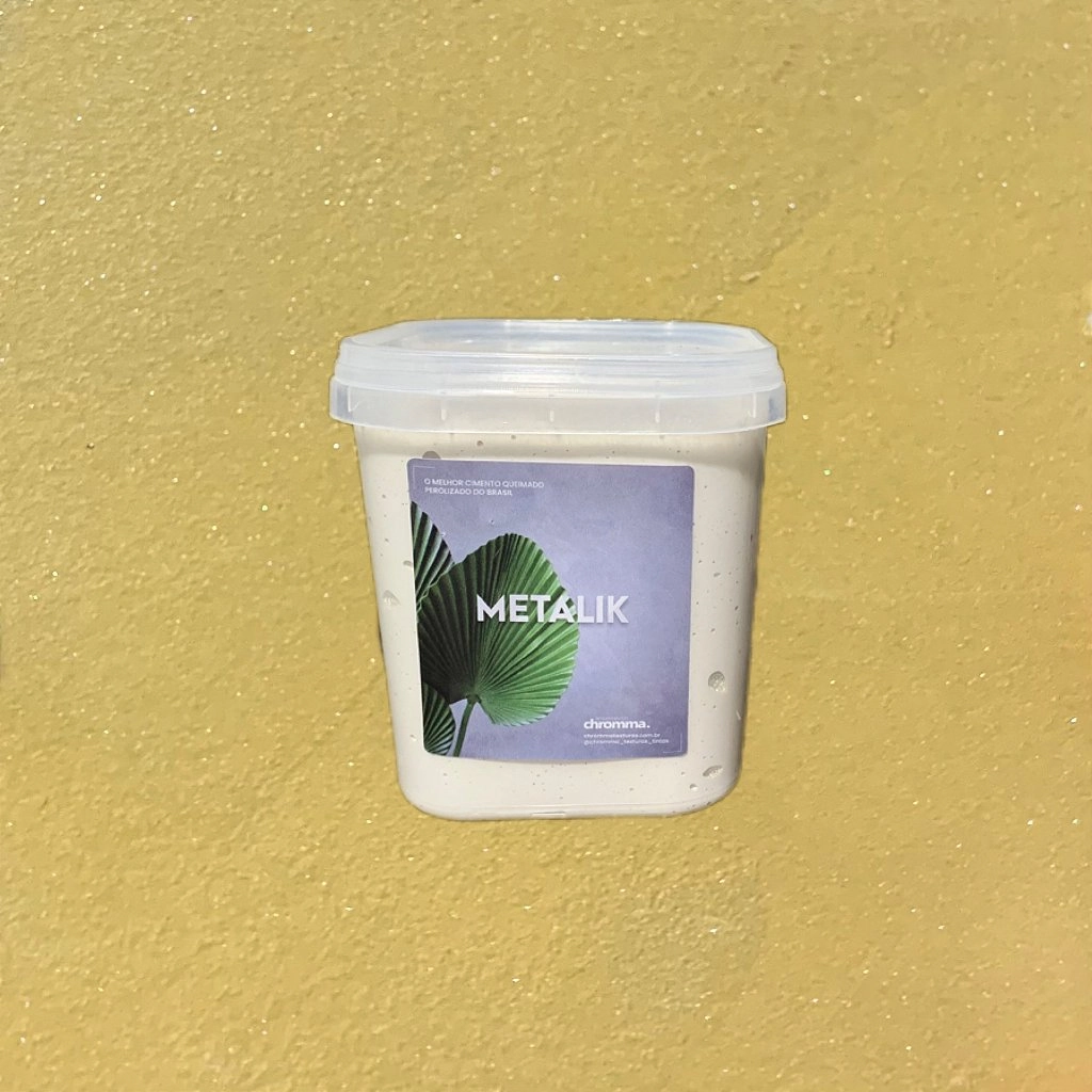 Cimento Perolizado Ouro Puro - Pote 1.15kg - Metalik Chromma