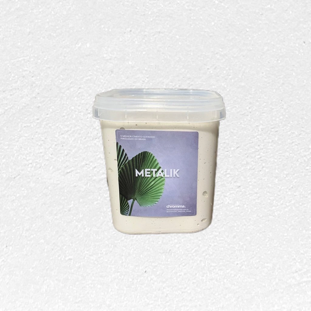 Cimento Perolizado Branco Perolizado - Pote 1.15kg - Metalik Chromma