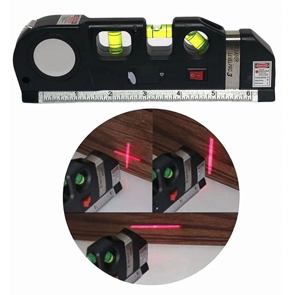 Nivel Laser Profissional Trena Level 3 Estagios Nivelador