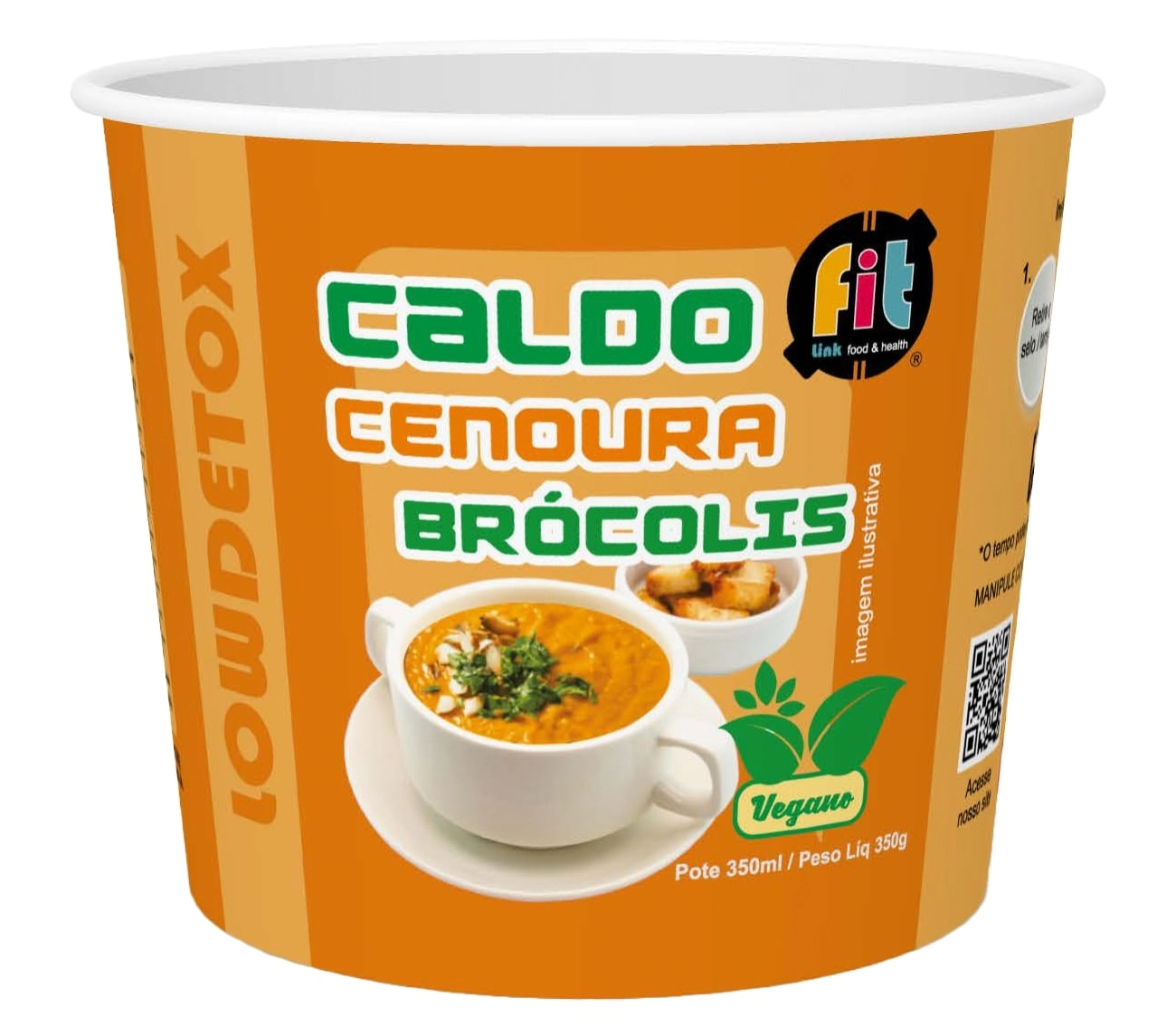 Prato Pto Fit Caldo Cenoura C/brocolis 350g