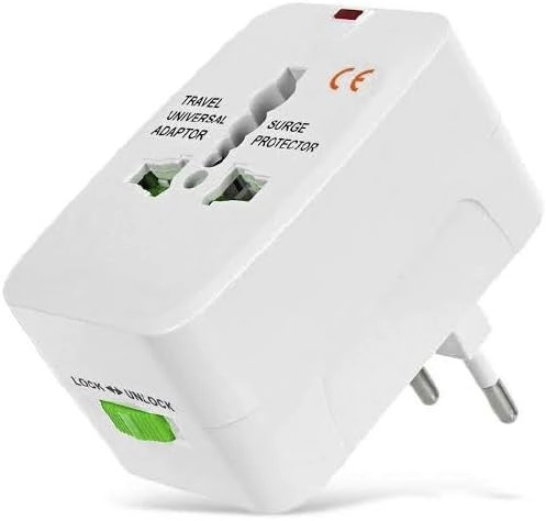 Adaptador Tomada Universal Padrão Internacional 150 Países Viagem Bivolt
