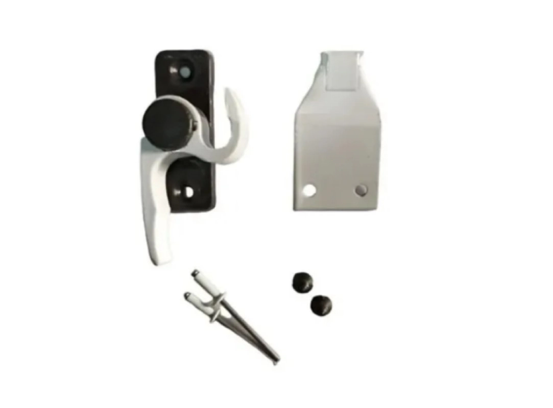 Fecho Japones Meia Lua 752 D/e Branco Janela Porta Balcao