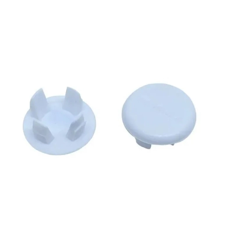 Tampa Furo 3/8 Nylon Nyl-042 Branco - Kit 50 Pcs