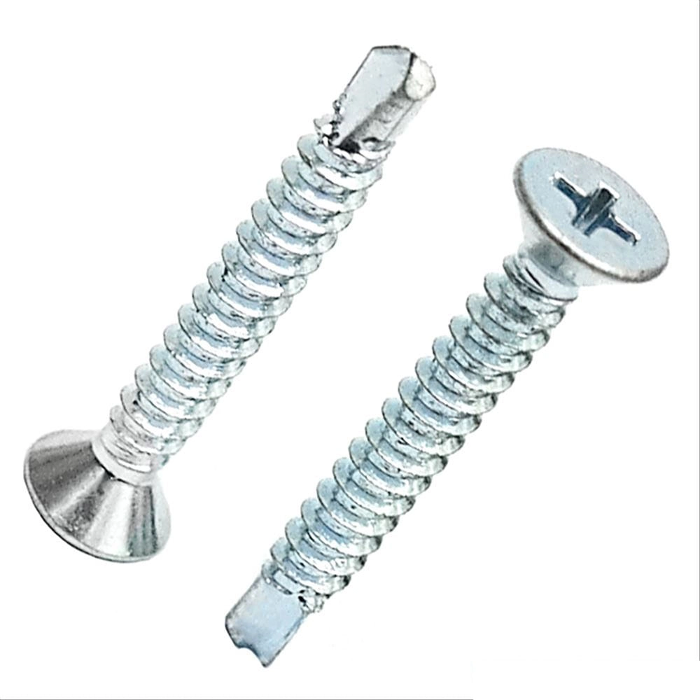 Parafuso 4,2x25 Cabeca Chata Phillips Broca - Pct C/100 Pcs