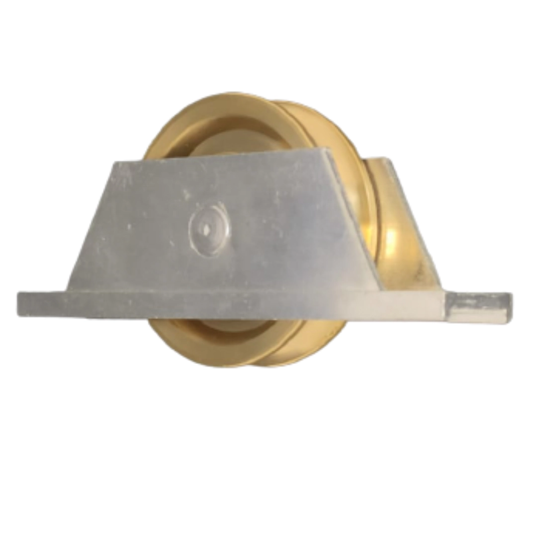 Roldana Portao 60mm Latao Em "u" 1/2 Cana Cavalete Aluminio Al