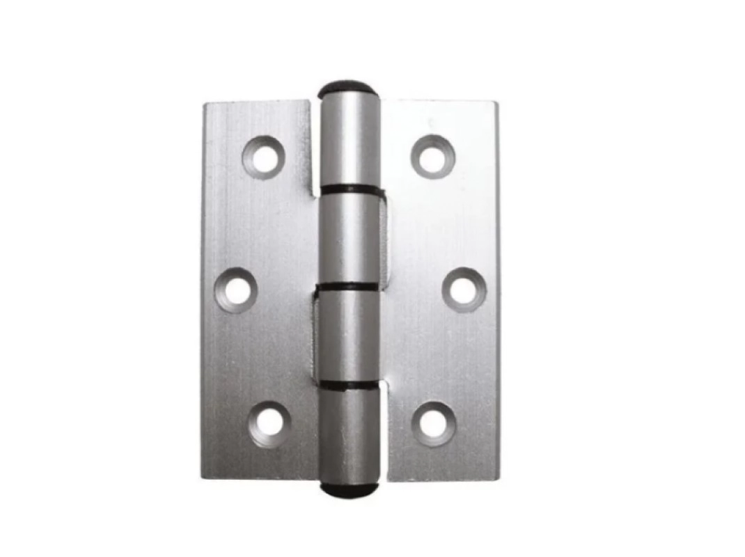 Dobradica 70x70 Aluminio Fosco Porta De Abrir Kit 3 Un