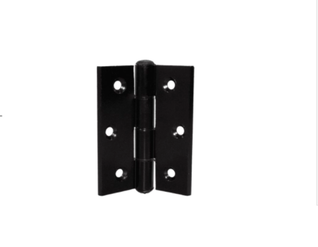 Dobradica 70x70 Aluminio Preto Porta De Abrir Kit 3 Un