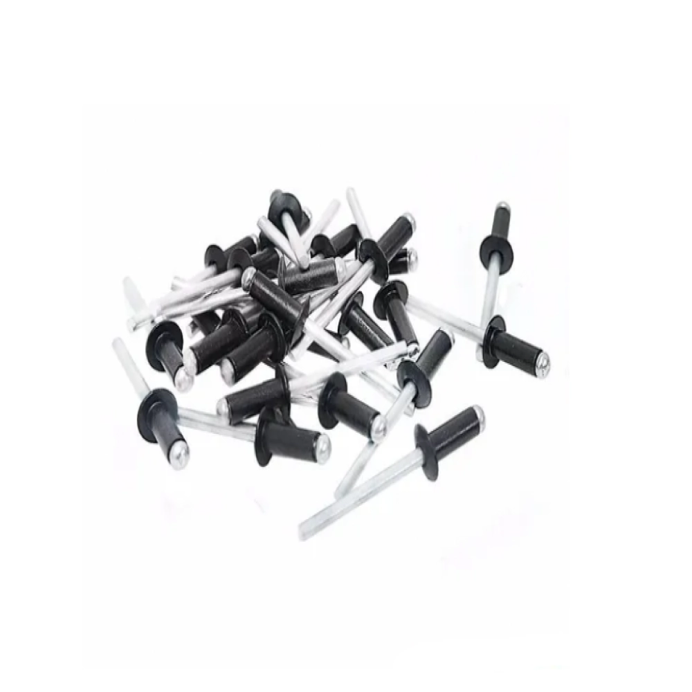Rebite Repuxo 316 - 3,2x16 - Aluminio Preto - Pct C/100 Pcs