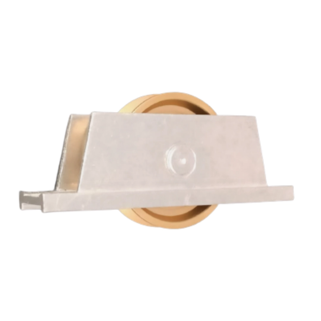 Roldana Portao 50mm Latao Em "v" 90 Graus Cavalete Aluminio Al