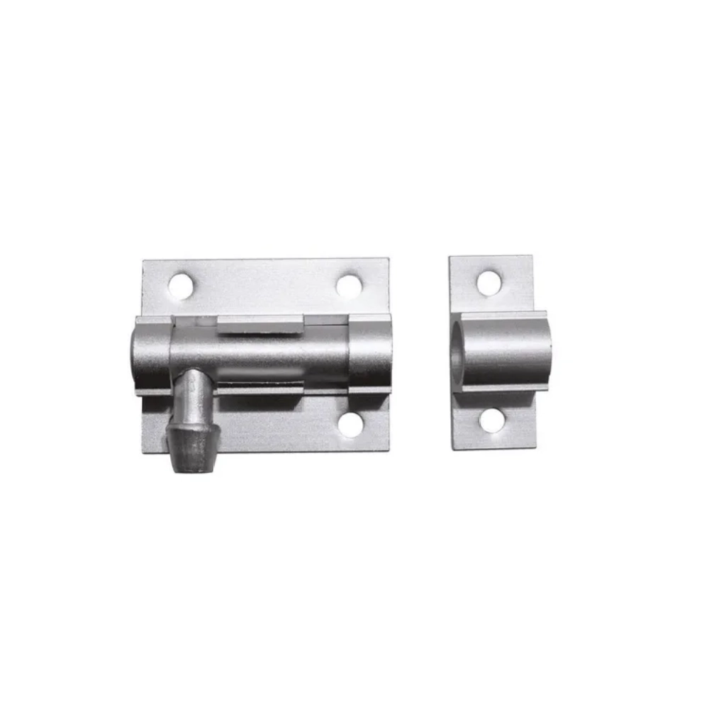 Trinco Fecho Ferrolho 1 1/2 Pol 40mm Porta Portao Aluminio Fosco