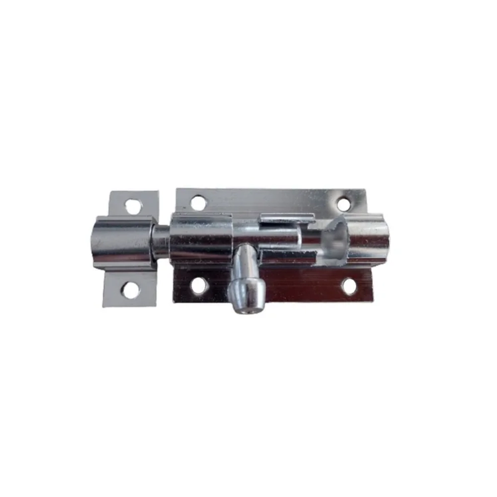 Trinco Fecho Ferrolho 1 1/2 Pol 40mm Porta Portao Aluminio Brilhante