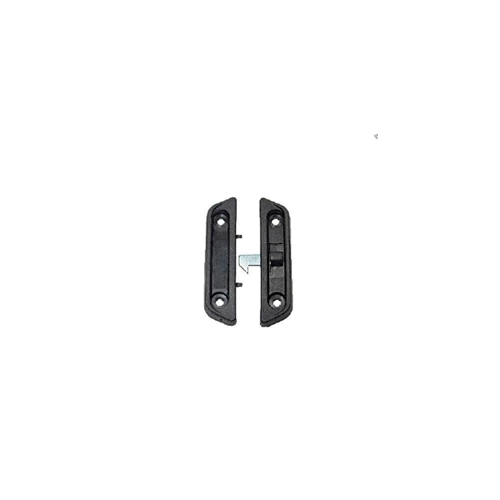 Fecho Central Nylon Janela Vitro Aluminio Linha 14 16 Sobrepor Preto