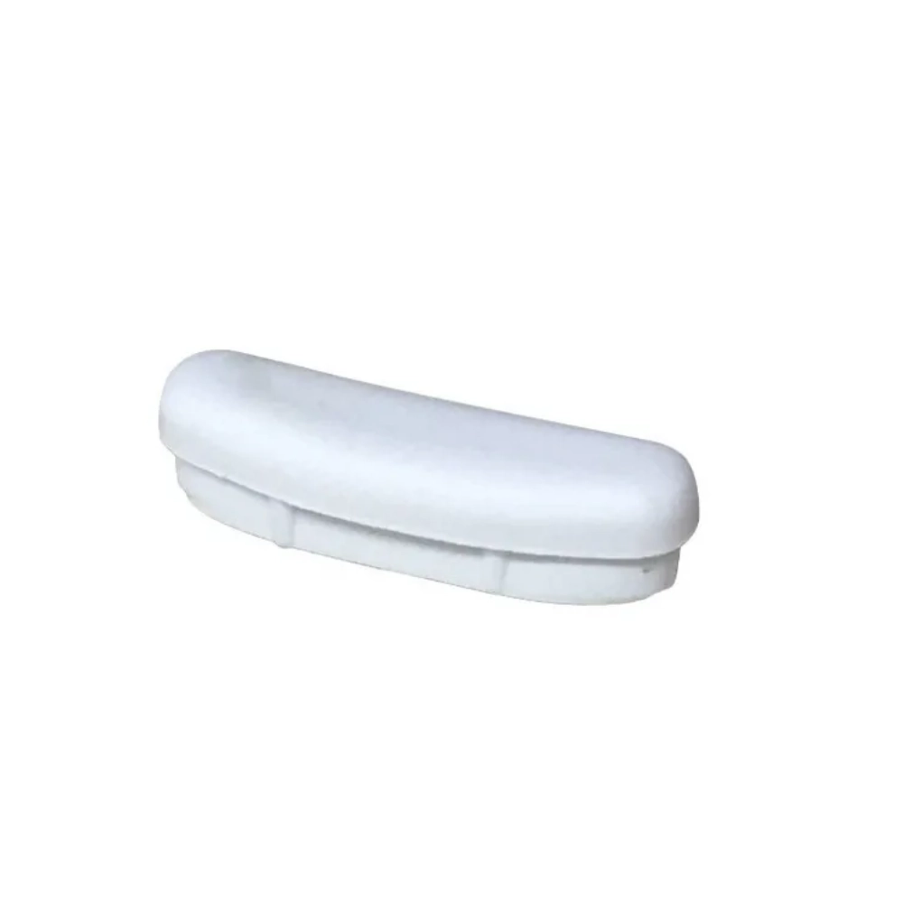 Tampa Corrimao Nylon Chata Escada Perfil Branco Kit 2un