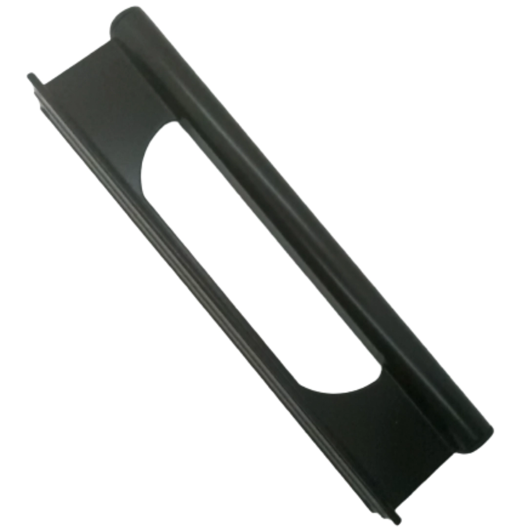 Puxador Porta Portao Aluminio Madeira Buzio Preto Pux-145/146 195mm Alumifix