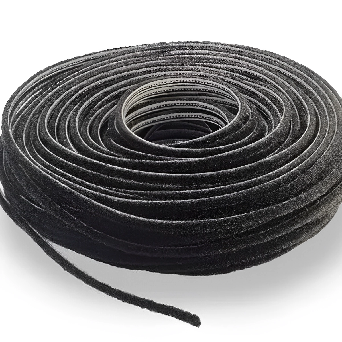 Escova Fita Vedação 5x8 Preta Rolo C/50 Mts Encaixe Janela Porta Aluminio
