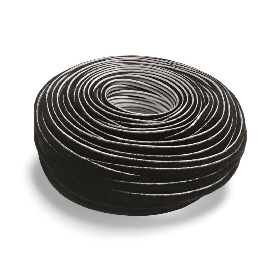 Escova Fita Vedação 5x10 Preta Rolo C/50 Mts Encaixe Janela Porta Aluminio