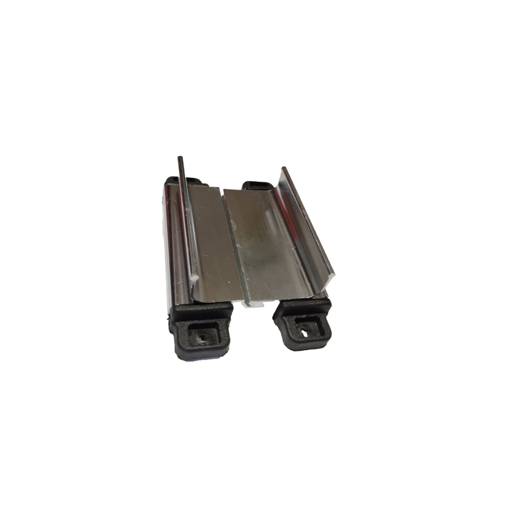 Fecho Trinco Central Brasilia Fec-1085 Janela Vitro Correr Aluminio Linha 25 30 Sobrepor Brilhante