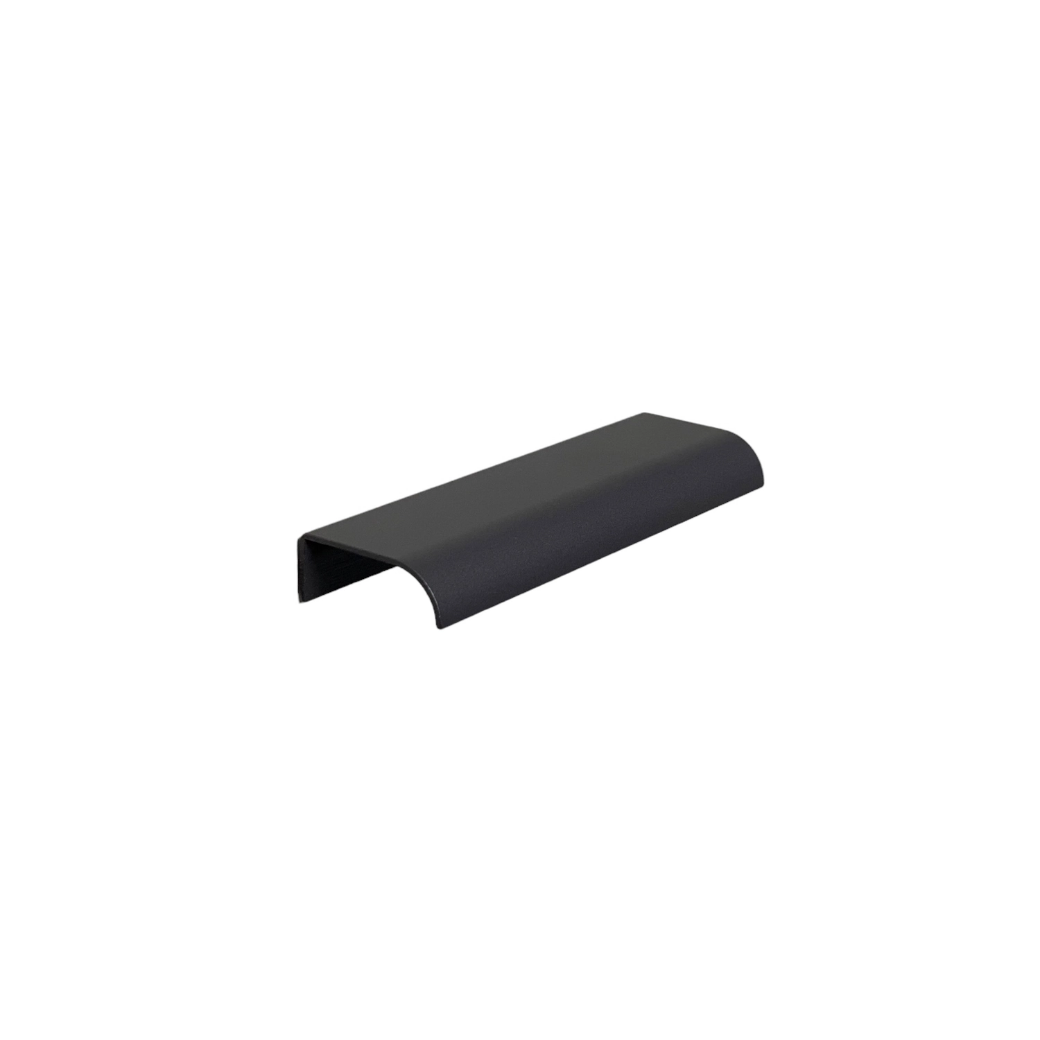 Kit 20 Puxadores De Móveis Wave Reto Preto 125mm Aluminium Titanio