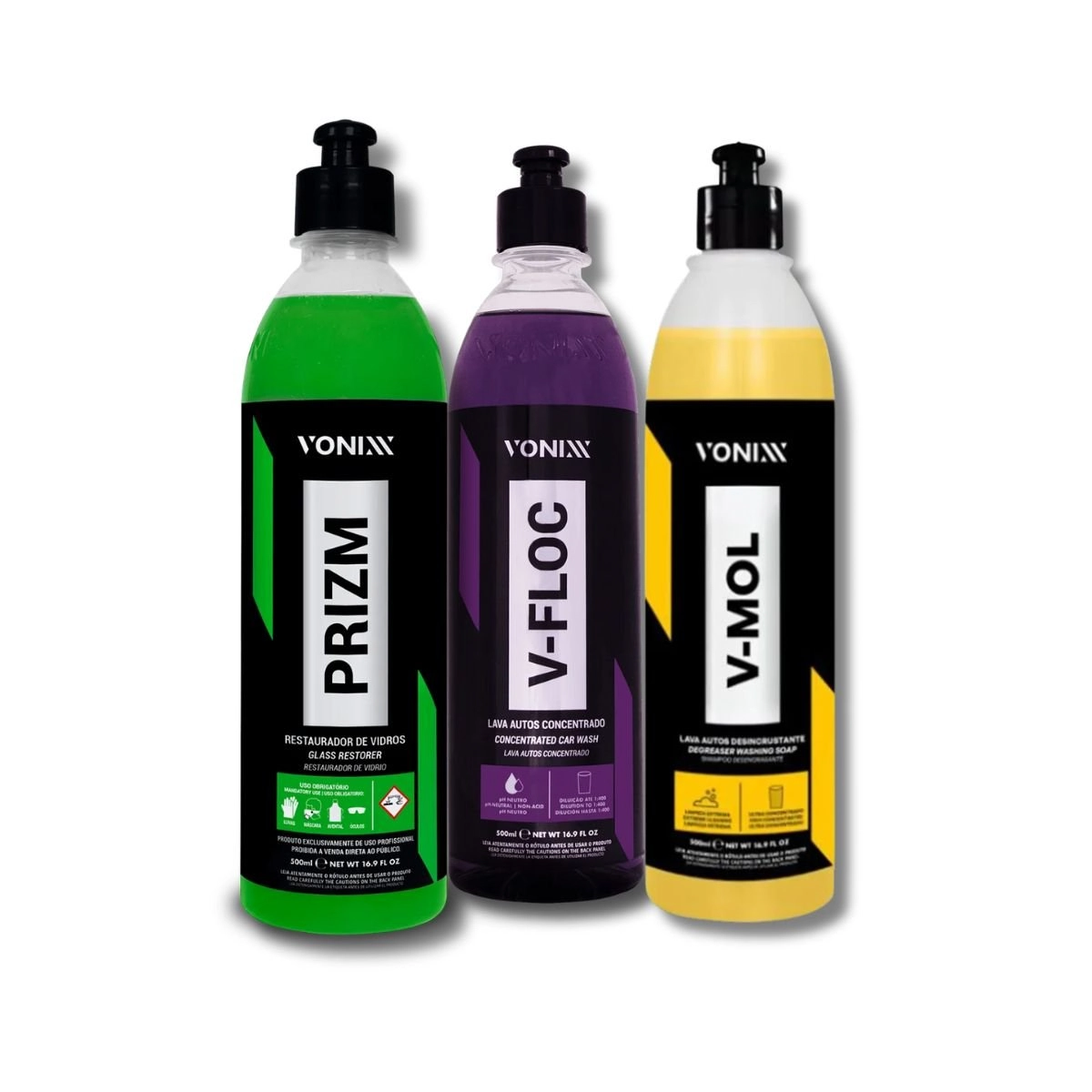 Kit Limpeza Vonixx 3 Produtos De Alta Performance