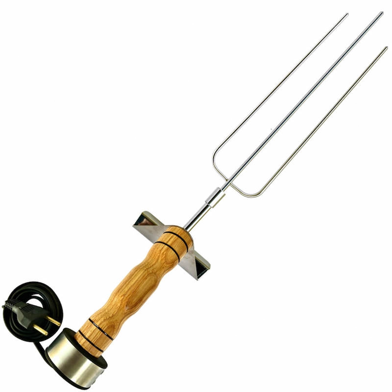 Espeto Giratório Elétrico Premium Churrasco Inox 220v Eg05