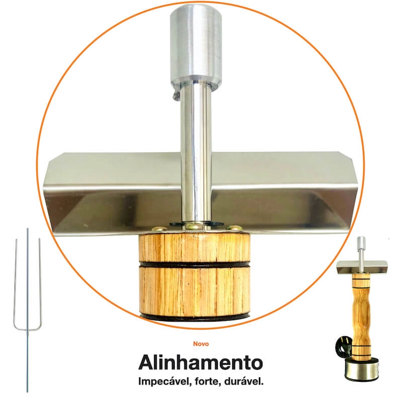 Espeto Giratório Elétrico Premium Churrasco Inox 220v Eg06