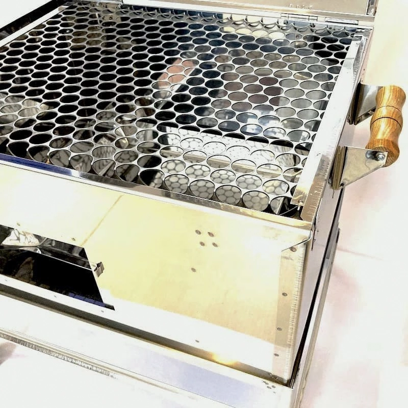 Churrasqueira Móvel Portátil A Bafo Inox Com Grelha Mif3
