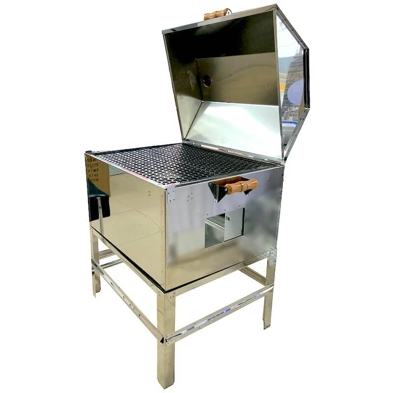 Churrasqueira Bafo 25kg Carvão Inox Profissional Tamanho Família Gif5
