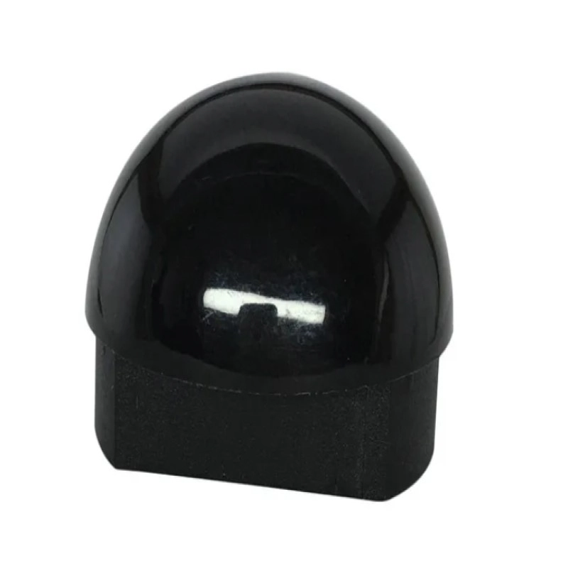 Tampa Corrimao Parede Perfil Tubo 2 Pol Nylon Preto Kit 2pcs