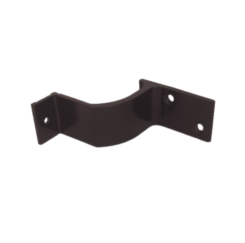 Suporte Corrimao Alumínio Preto Escada Parede Kit 2 Pcs