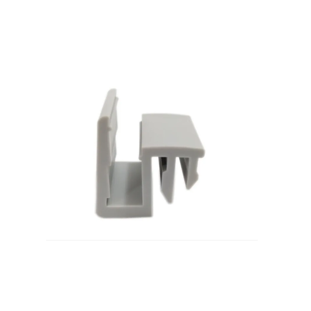 Suporte Guia Nylon Box Vidro Blindex Deslizante Correr Cinza Kit 2 Un
