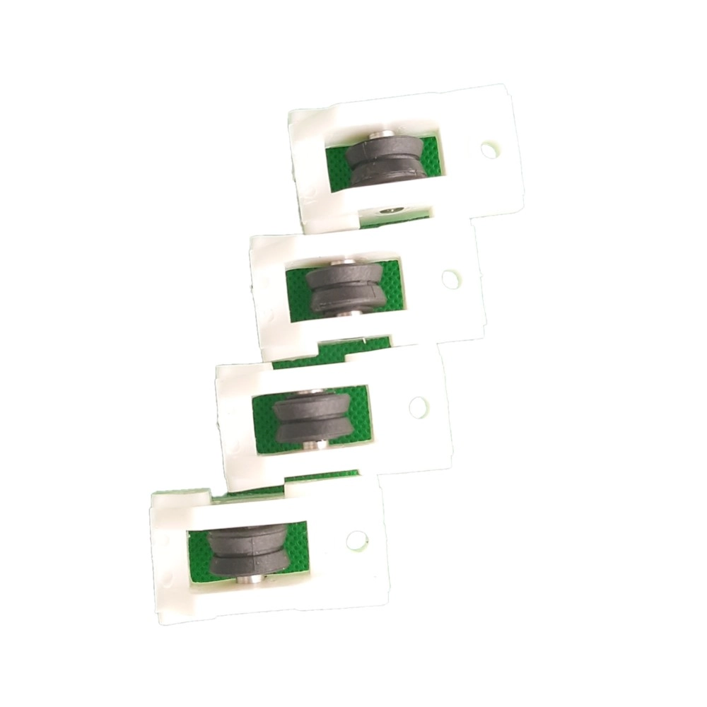 Roldana Linha-30 Baixa "v" S/rolamento Janela Porta Aluminio Kit 4 Un