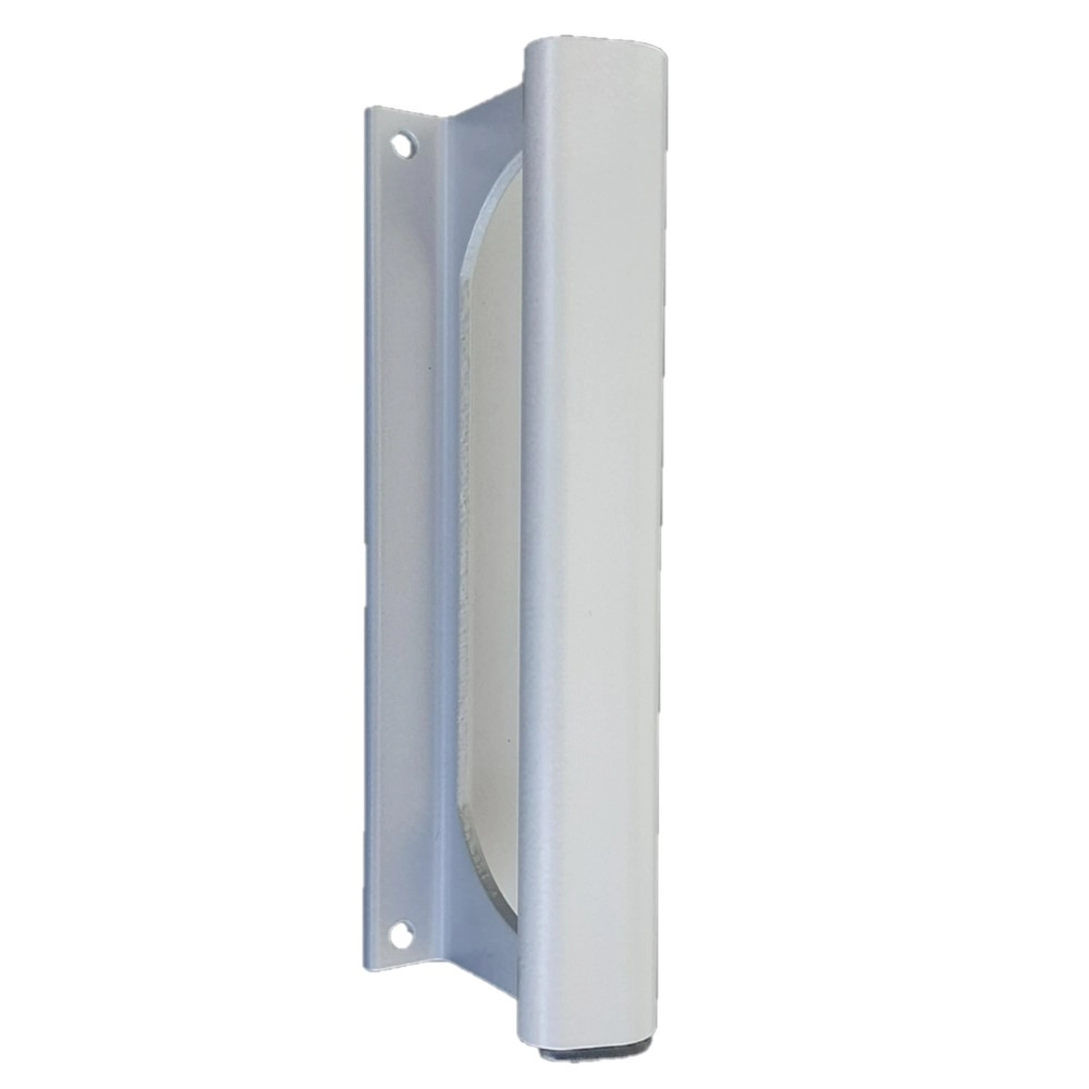 Puxador Porta Portao Aluminio Madeira Buzio Fosco Pux-144 140mm Alumifix
