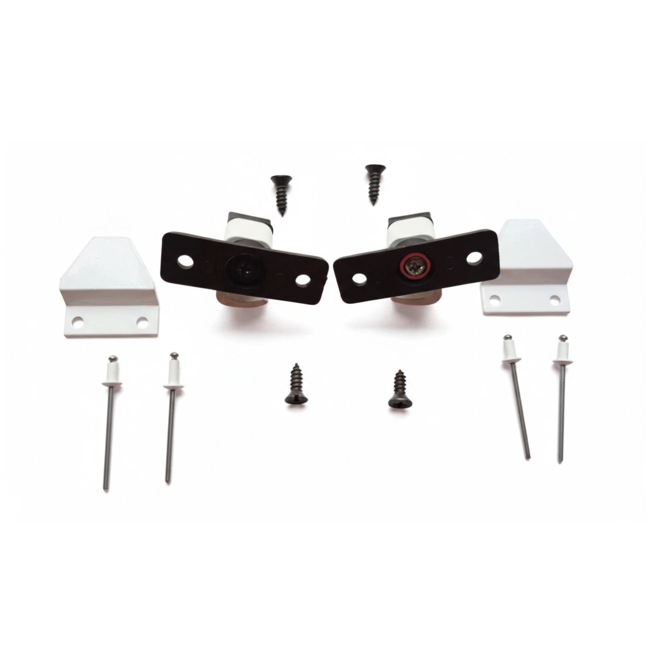 Fecho Lateral Fec-1054 Linha 25 Suprema Contra Pequeno Janela Porta Correr D/e Branco Par