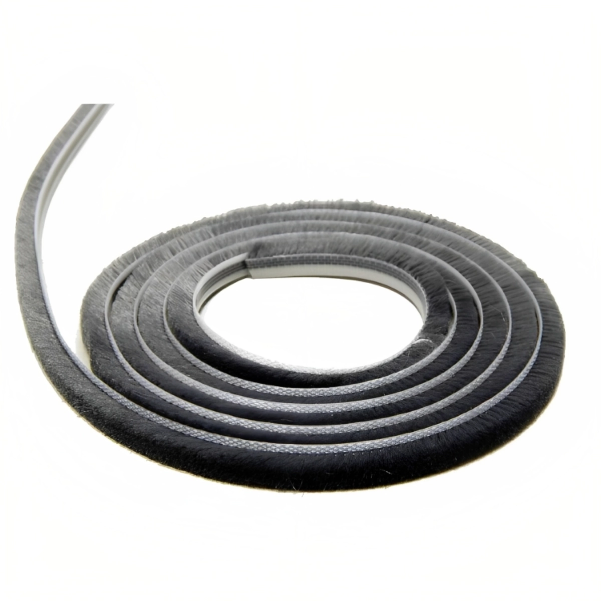 Escova Fita Vedação 25x7 Preta Rolo C/10 Mts Encaixe Janela Porta Aluminio