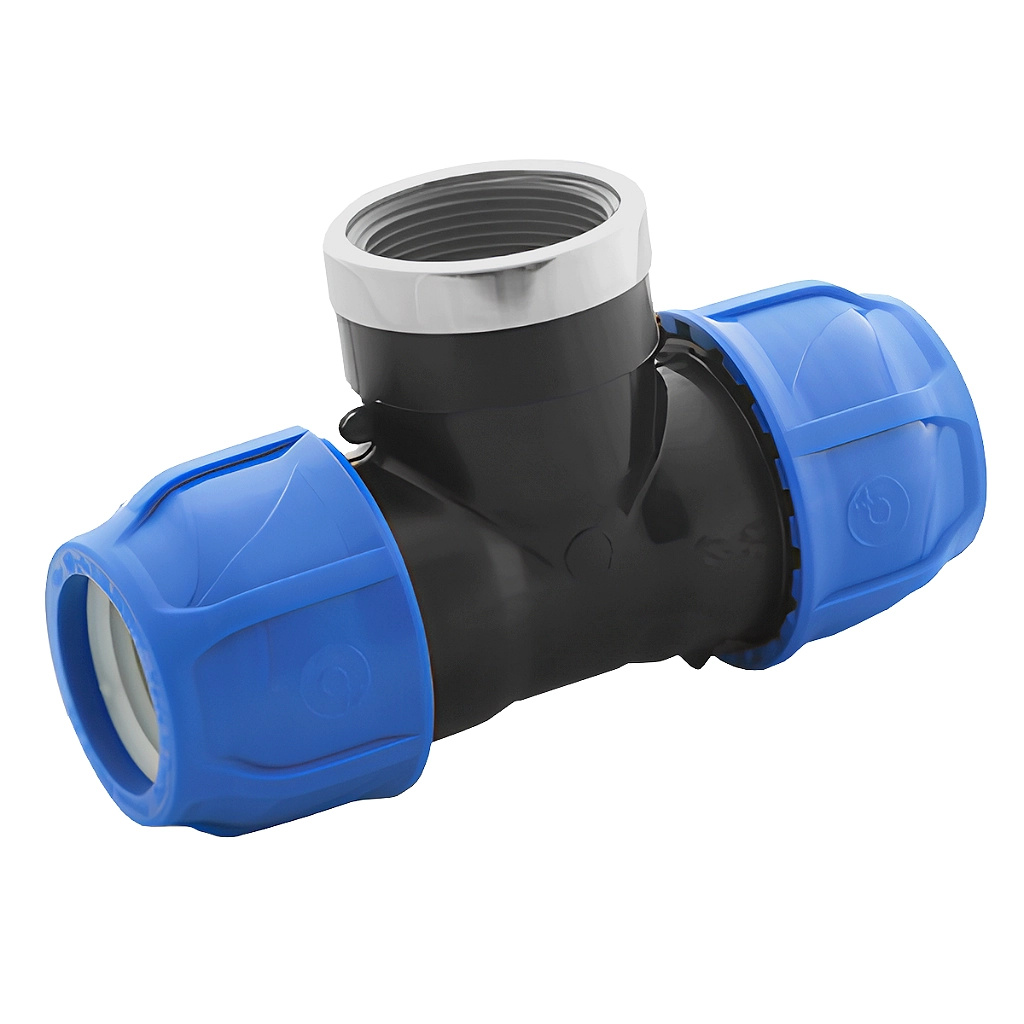 Tê De Compressão Pp 110 X 110 Rosca Femea 4