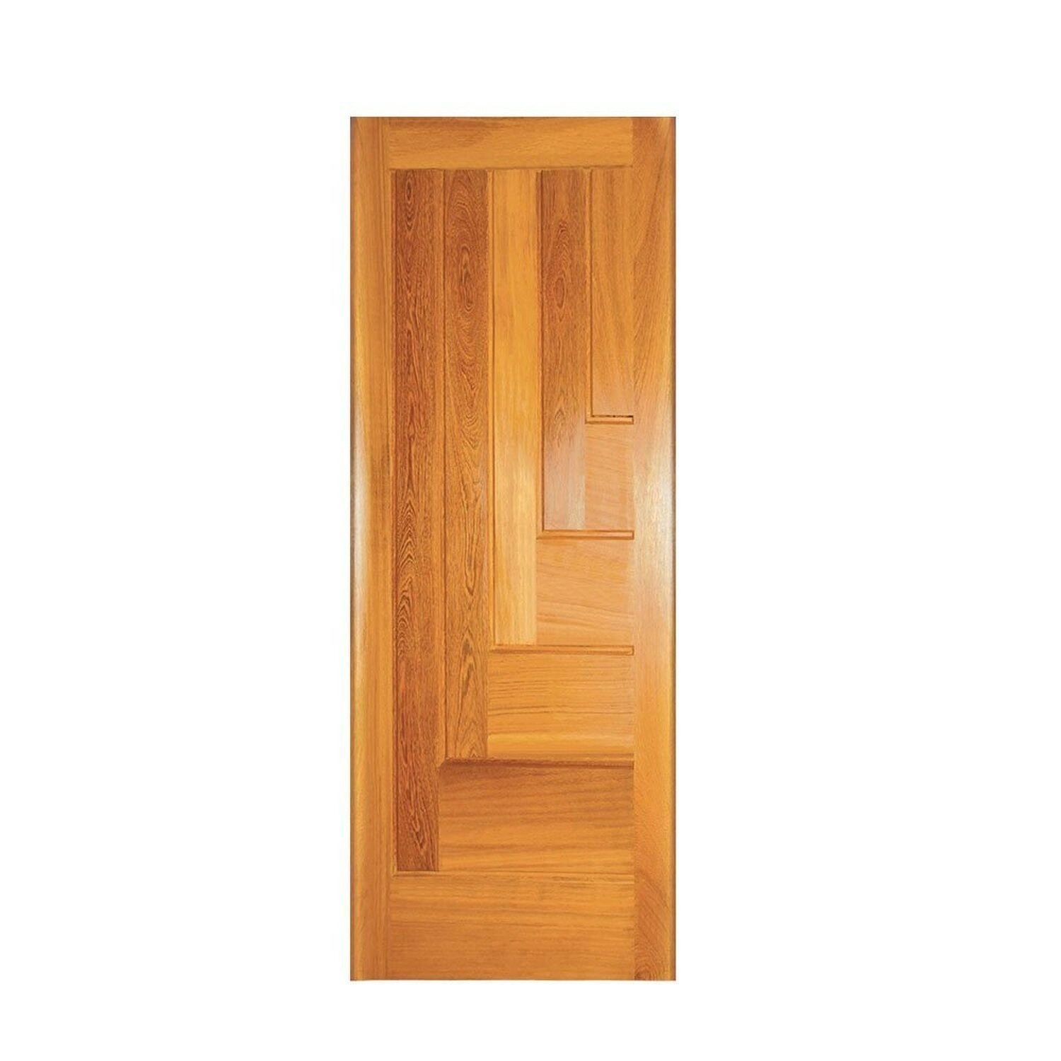 Folha De Porta De Madeira Maciça Tauari 210x92cm Réguas Em L Jomadi Natural