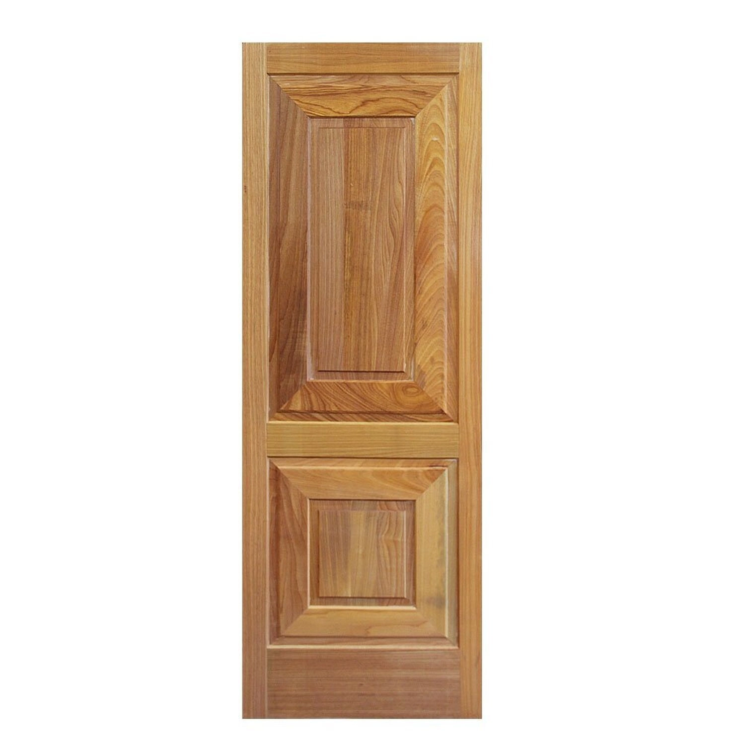 Porta De Madeira Maciça Tauari 210x92x3,3 Basalto Jomadi Natural
