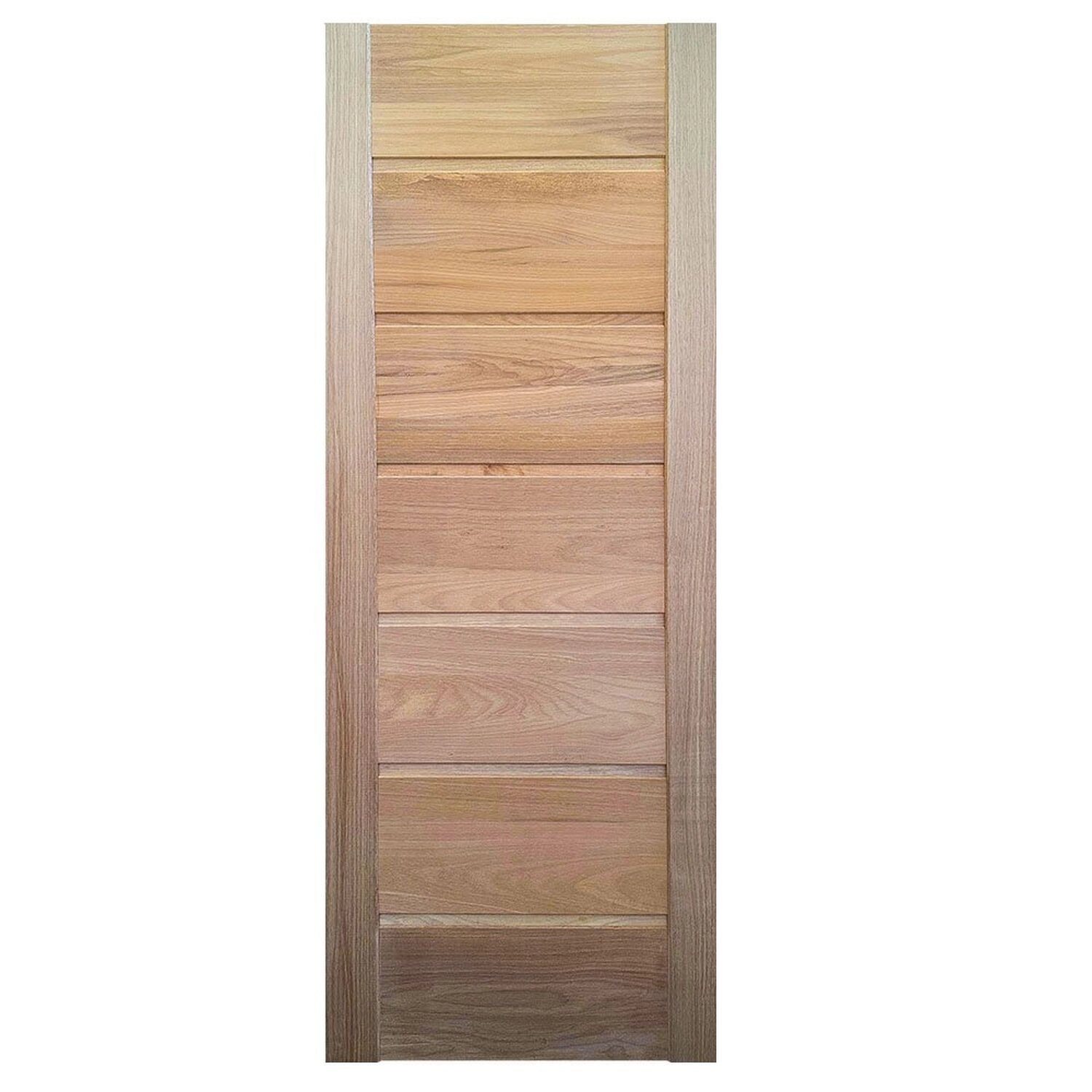 Porta Madeira Maciça Tauari 210x70cm Sete Réguas 2.2 Horizontais Jomadi Marrom