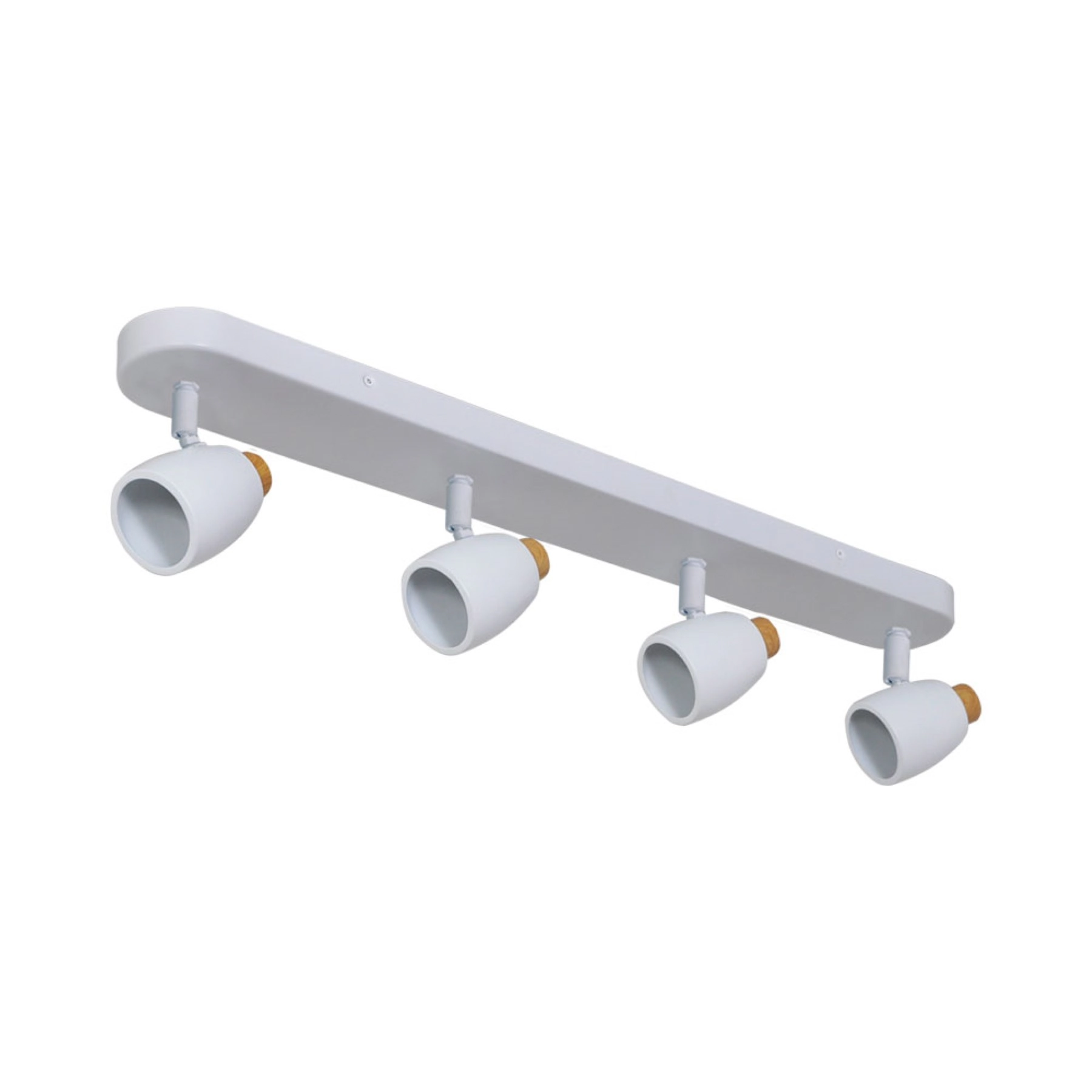 Spot de Sobrepor 4 Lâmpadas Metal Acetinado Branco Scandi Attena
