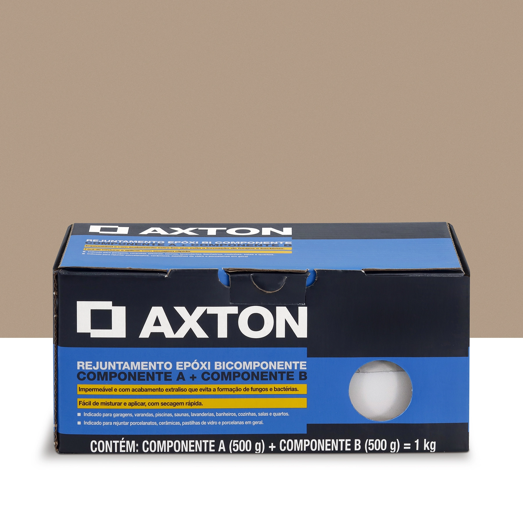 Rejunte Epóxi Carvalho 1 Kg Axton