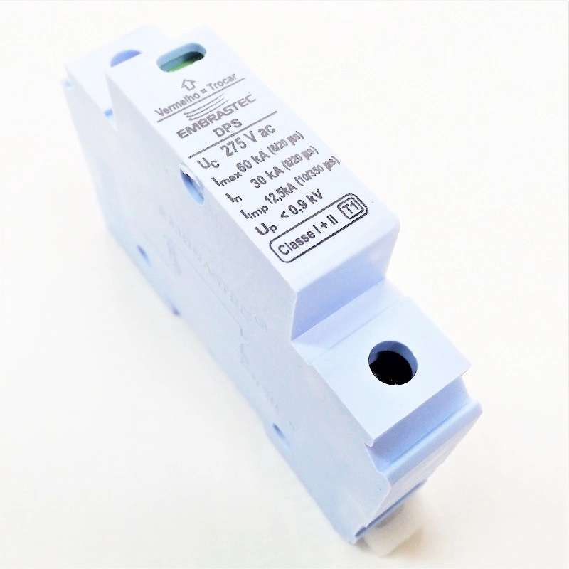 Protetor De Surto Dps Classe I/ii 12,5/60ka 275vca Fase