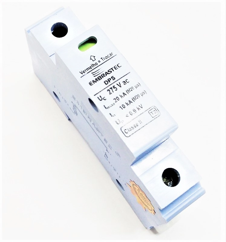 Protetor De Surto Dps Classe Ii/iii 20ka 275vca Fase