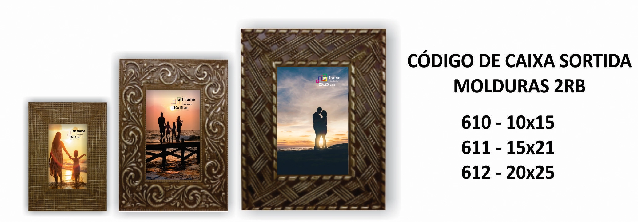 Porta Retrato Luxo Mold Sort 2rb 10x15cm 610 Art Frame