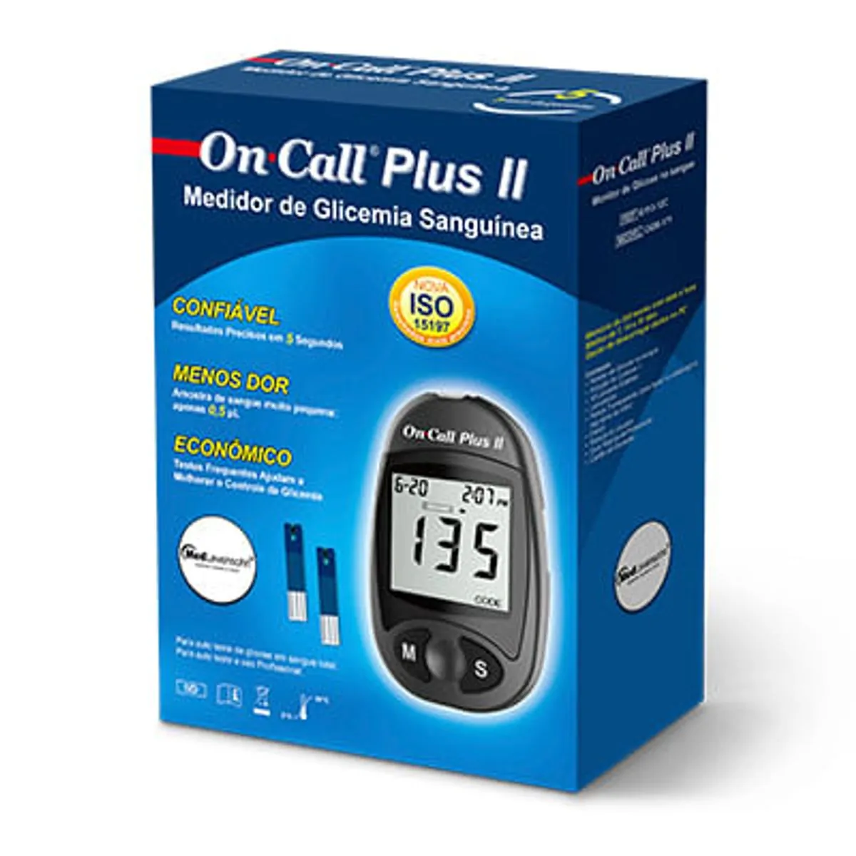 On Call Plus Ii Kit Monitor Lancetador 10 Lancetas X 1